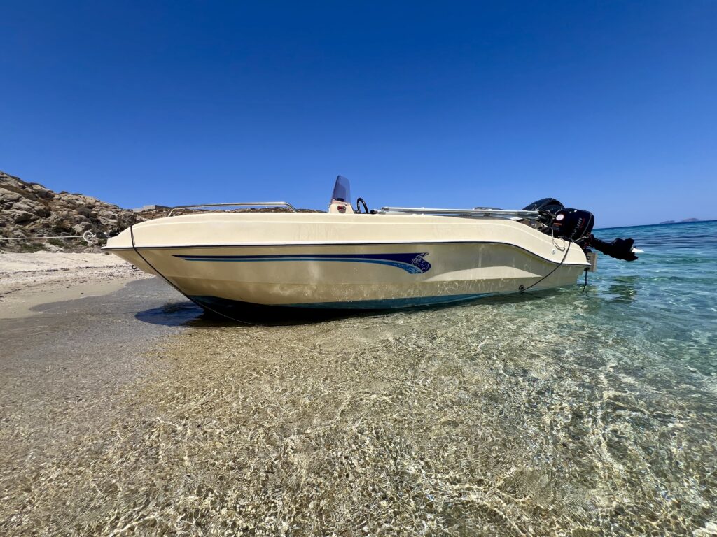 Rent a Boat Mykonos-with IRA-comfort,speed and safety.