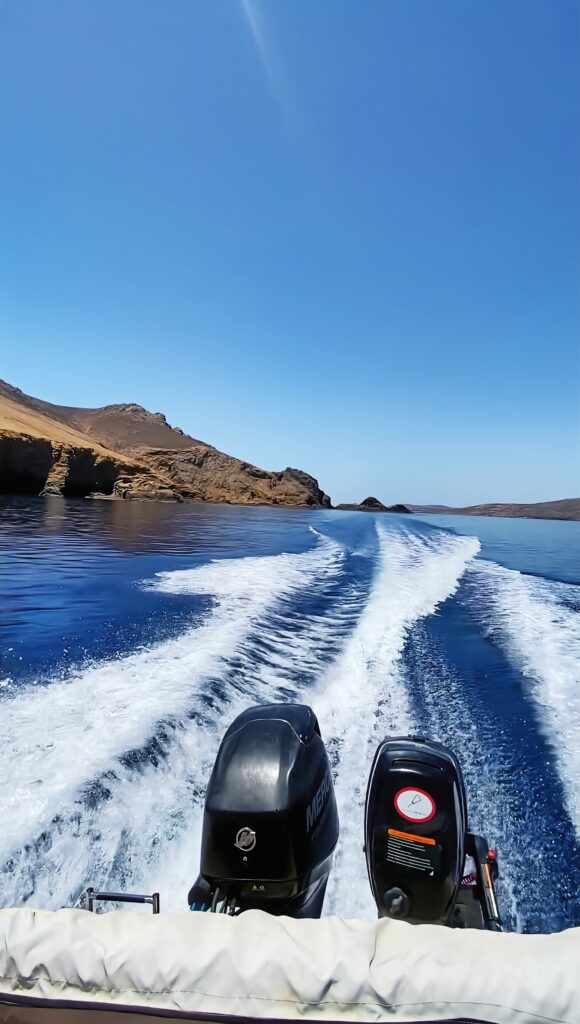 Rent a Boat Mykonos-Speed and safe.