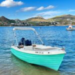 Rent a Boat Mykonos-ATHENA boat available for family trips.