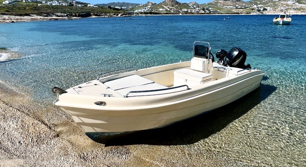 Rent a Boat Mykonos for safe and uniqua island experience.