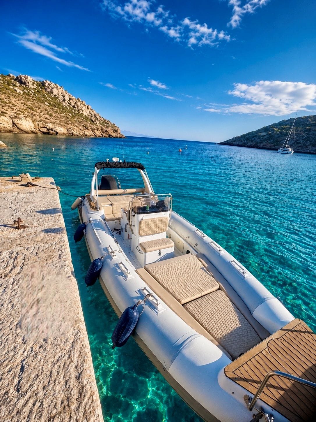 boat rental from ornos