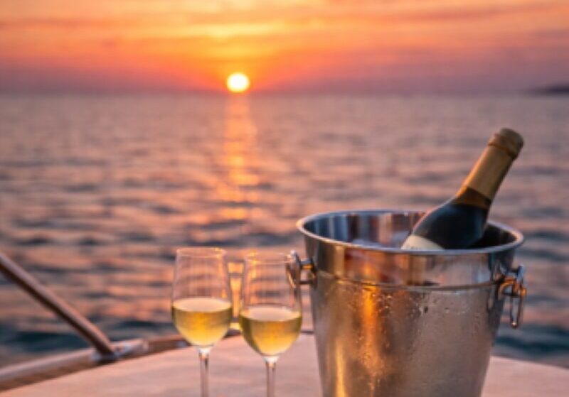 sunset boat cruise in Mykonos