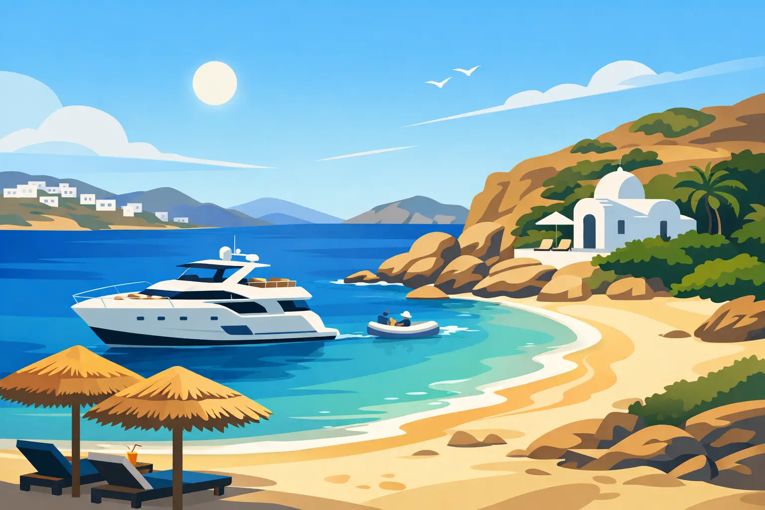 Read more about the article Best Private Beaches Mykonos for a Boat Day
