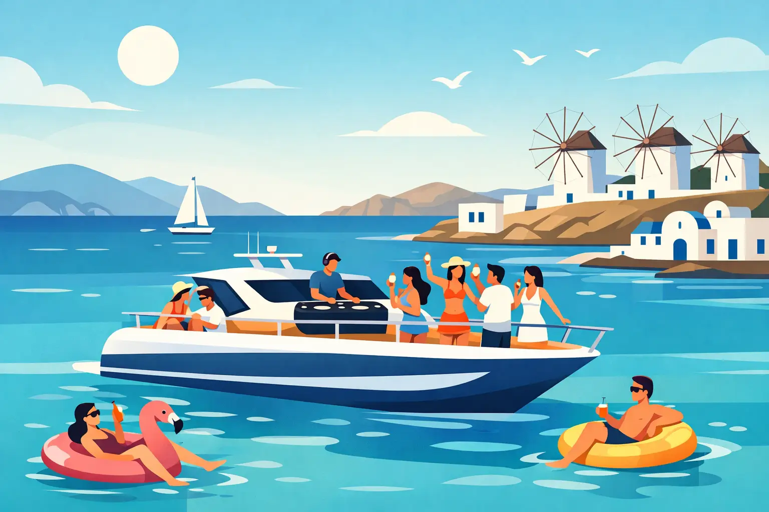Read more about the article Boat Parties in Mykonos, Planned Your Way